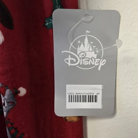 Disney Dogs Christmas Holiday Velour PJ Joggers Pants XL - Picture 9 of 10